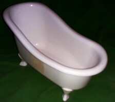 NAGYON SZÉP PLASZTIK JÁTÉK BABA OROSZLÁNKÖRMÖS FÜRDŐKÁD 20 X 17 cm a képek szerint