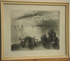 Kórusz József (1927 - 2010) : Balatonpart