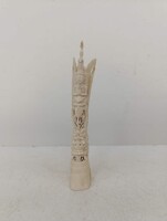 Antik thaiföld faragott marha csont buddha buddhista szobor 420 1916