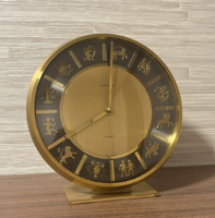 Kienzle, table clock with zodiac signs, 1960s