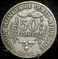 Nyugat Afrika (BCEAO) 50 frank, 2002 C05A4