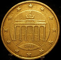 Németország 50 euro cent, 2002 Verdejel "F" - Stuttgart A02E3