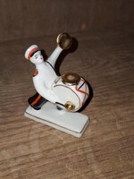 Orosz porcelán figura, katonai dobos