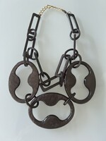 Retro nyakék hatalmas szemekkel, 55 cm hosszú