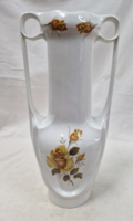 Nagyméretű rózsa mintás szép festésű Arpo porcelán váza 30 cm. magas