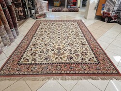 Szép hatalmas tabriz motívumos 245x365 gyapjú perzsa szőnyeg MZ503