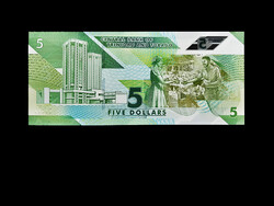 UNC - 5 DOLLÁR - TRINIDAD ÉS TOBAGO - 2020 - Ablakos polimer!