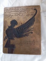 Kő Pál egyedi domborműve. 24 cm x 18,5 cm. Bronz. 1989-ben készült.
