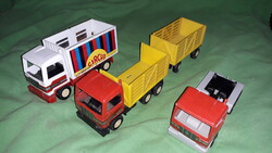VINTAGE NDK DDR GDR német BISON lermez bakelit LENDKEREKES kamionpark 3db EGYBEa képek szerint