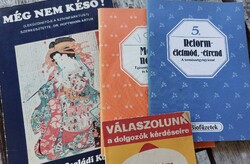 2 db Biofüzet, 1 db Minerva családi könyvek sorozat, 1 db Válaszolunk a dolgozók kérdéseire kiadvány