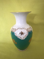 Német porcelán váza, Reichenbach, zöld ( közepes méret)