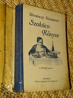 URMÁNCZY NÁNDORNÉ SZAKÁCSKÖNYVE BORÍTÓS ( ÍGY RITKA )!!!! 1926