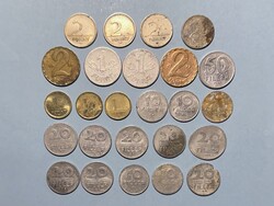 Magyar Népköztársaság 25 db 10 fillér 20 fillér 50 fillér 1 2 forint