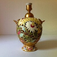 ZSOLNAY LAMP FROM THE ROKOKÓ SERIES