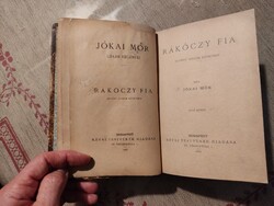 Jókai Mór: Rákóczy fia 1.-3. első kiadás,1892, rokon számára dedikált.