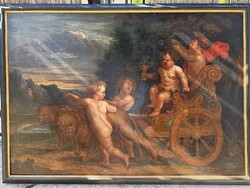 Herregout Hendrick XVII. Századi Antik Óriás festmény