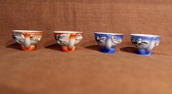 Gyönyörű keleti porcelán szaké pálinkás készlet