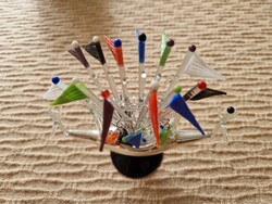 Különleges üveg pohárjelző 12 db-os