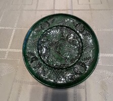 Korondi zöld falitányér