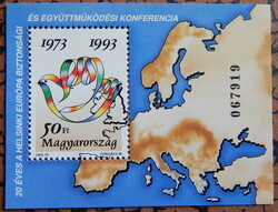 1993. 20 éves a Helsinki Európai Biztonsági és Együttműködési Konferencia (XI.) blokk ** (1000Ft)