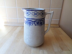 Régi-antik fajansz kancsó kiöntő - 1,3 liter