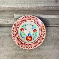 Hollóháza Hungary kézzel festett porcelán falitányér