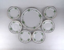 1U758 Erika mintás Hollóházi porcelán süteményes készlet