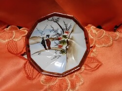 Antik japán porcelán  gyűrűs tányér,  gyógyszeres tányér