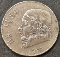 Mexikó 1 peso, 1979.