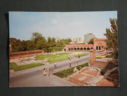 Képeslap,Székesfehérvár,Múzeumkert,kőtár,romkert látkép,részlet, 1979-