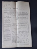 Antik kitöltött kérdőív leendő banki tisztviselőjelölttől - 1923-ból Szombathely