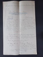 Antik M.Kir. Állami Jegyintézet által kiállitott Érettségi Bizonyitvány másolat 1923-ból Szombathely
