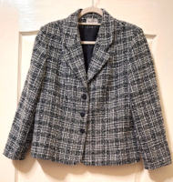 -ABRA-NŐI GYAPJÚ/POLYESTER BLÉZER 44-ES MÉRET