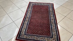 3977 Hindu Mir kézi csomó gyapjú perzsa szőnyeg 90X150CM INGYEN FUTÁR