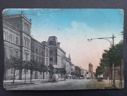 Antik képeslap - Pilzen - Ferdinand utca  1917-es