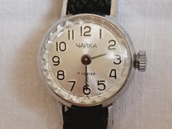 Óra karóra 029 - CHAIKA CSAJKA - 17 köves mechanikus felhúzós retro 18mm miniatűr