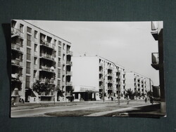 Képeslap,Székesfehérvár,József Attila utca látkép,részlet,1966-