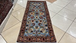 3927 Álomszép Hindu Tabríz kézi gyapjú perzsa szőnyeg 80X145CM INGYEN FUTÁR