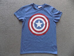 Marvel Amerika kapitány pamut póló, M-es méret