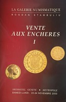 Első svájci árverési katalógusa a La Galerie numismatique cégtől 2003