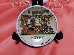 Egyiptomi porcelán  emléktányér