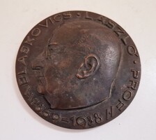 Reményi József (1883-1977) Blaskovics László Professzor Bronz Plakett