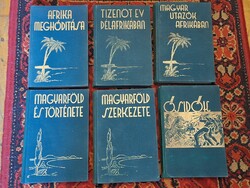 Teljes BENDEFY BENDA LÁSZÓ SOROZAT I-VI 1934 MAGYAR ETIÓPIAI EXPEDICIÓ ORSZÁGOS BIZOTTSÁGA KIADÁS-