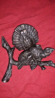 Antik réz RELIEF figura madár valaha díszes lámpadísz bútordísz 14 x 12 cm a képek szerint