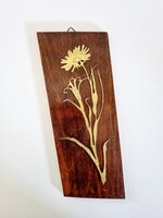 Fali kép réz virággal, LV 849