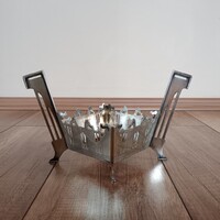 Antik Sandrik ezüstözött szecessziós dísztárgy