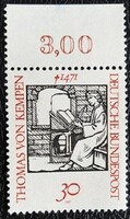 N674sz / Németország 1971 Thomas von Kempen bélyeg postatiszta ívszéli összezőszámos
