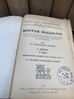 Grill-féle Magyar Magánjog I. kötet II. rész jogforrások, személyi és családi jog II. (1929.)