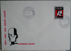 FDC - 1987. Kassák Lajos