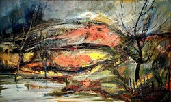 Szalontai György Ősz c. olaj festmény - 52279